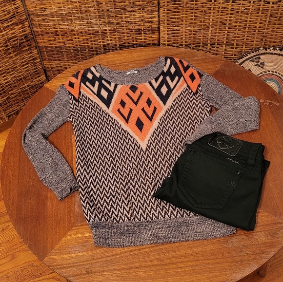 Urban Outfitters Ecote Intarsia Pull-Over Sweater - Picture 2 of 7